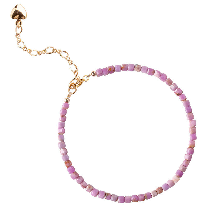 Women's Fashion Simple Natural Amethyst Bracelet